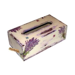 Cutie suport servetele Buchet lavanda