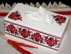 Cutie suport servetele Traditional RN Trandafiri 1